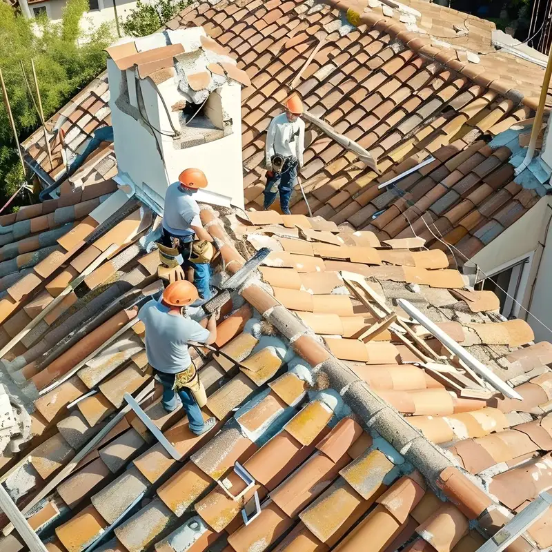 Rénovation complète de la toiture d'une maison individuelle